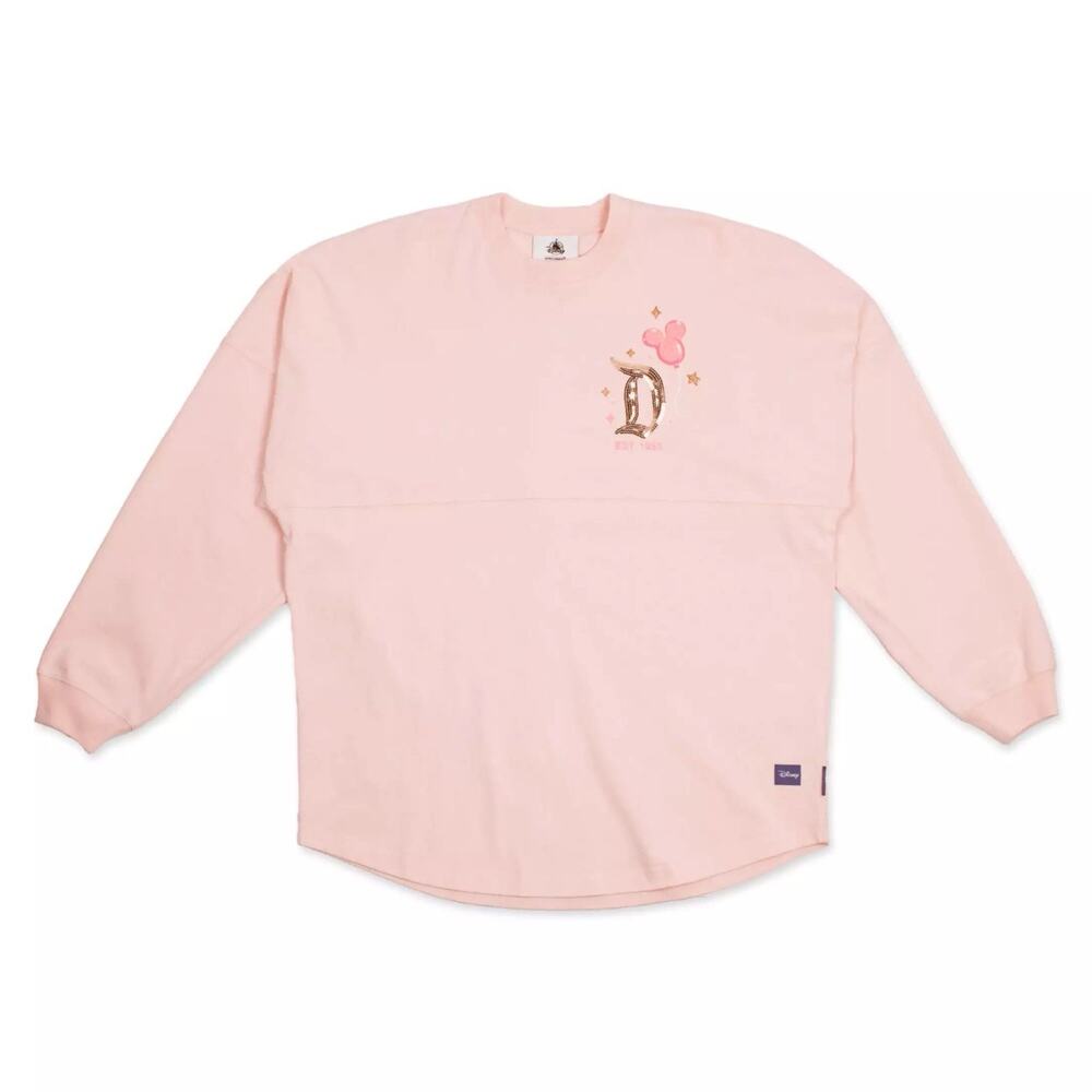 2026 Disney Spirit Jersey Walt Disney World Pink Balloon Long Sleev Sweatshirt L